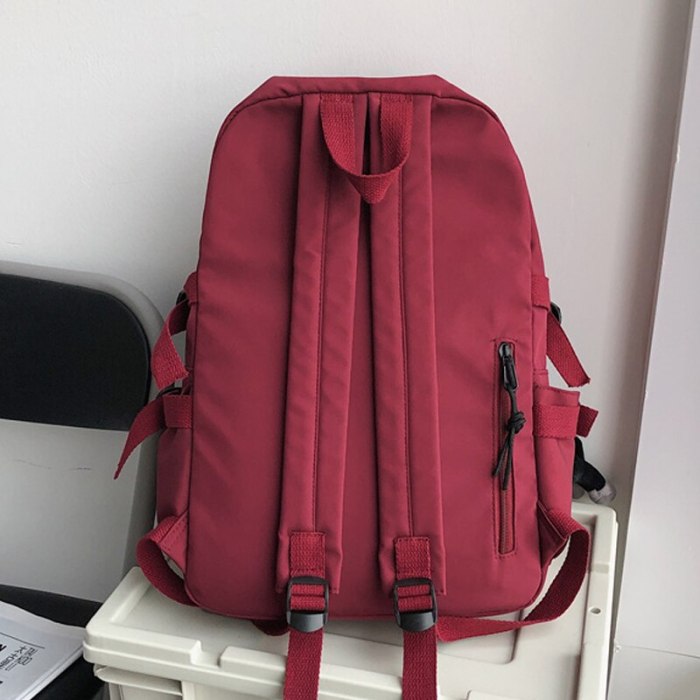 High Quality Waterproof Nylon Women Backpack For Girls New Fashion Travel High Capacity Student BookBag Men Black Laptop Bag Hot