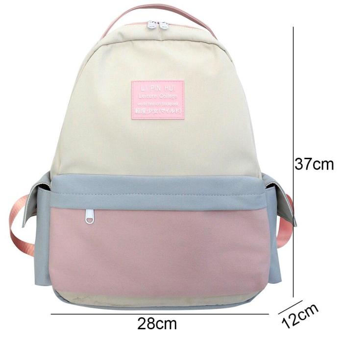 Female Waterproof Nylon Backpack Cute Women College Student School Bag Kawaii Ladies Harajuku Backpack Girl New Fashion Book Bag