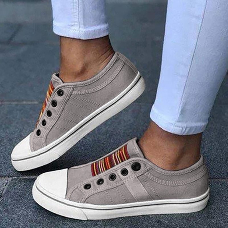 2021 Low-cut Trainers Canvas Flat Shoes Women Casual Vulcanize Shoes New Women Summer Autumn Sneakers Ladies