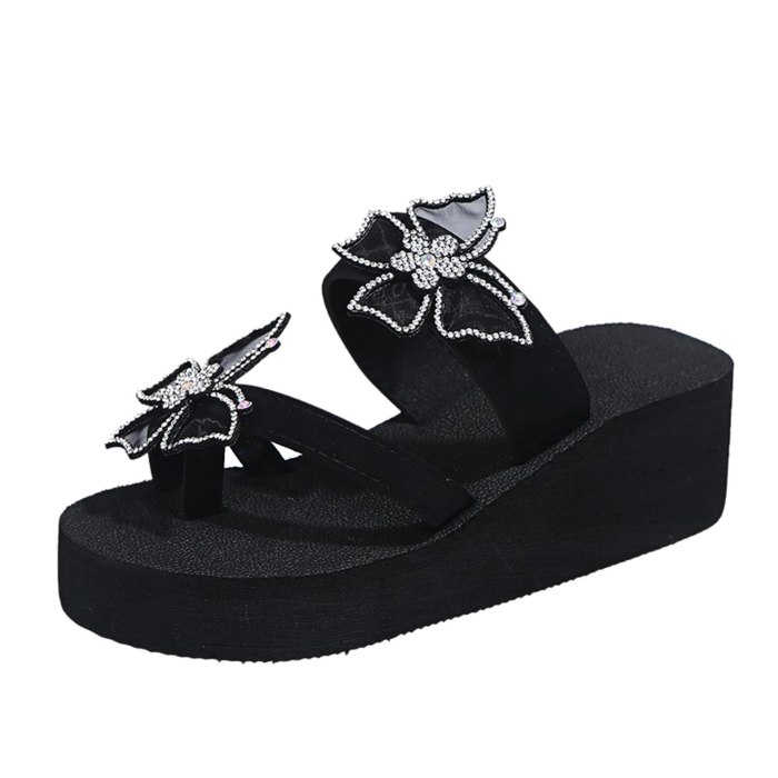 Summer Women Slippers Summer Fashion Ladies Butterfly Bohemian Style Casual Sandals Beach Shoes Wedges Slippers Female Shoes