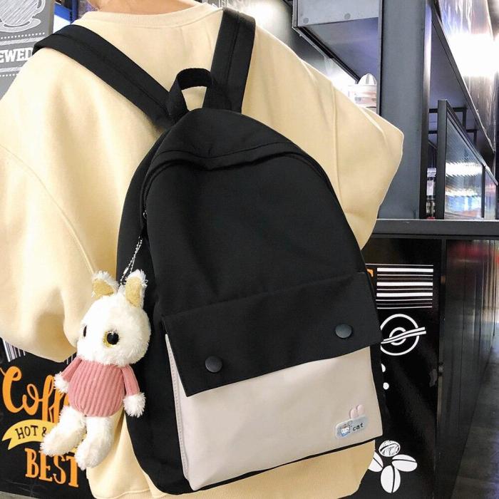 New Trendy Women Cute Backpack Nylon Female Harajuku School Bag Ladies Kawaii Backpack Girl Fashion Book Student Bag Travel 2020