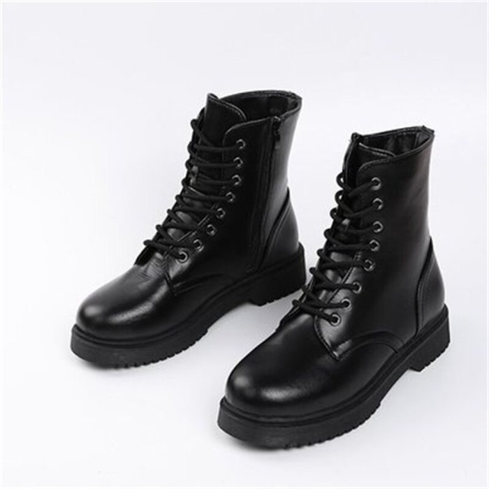 Hot Sale Couple Martin Boots Women's Tide Cool British Style 2021 Autumn And Winter New Black Hot Style Stitched Thick-Soled Sho