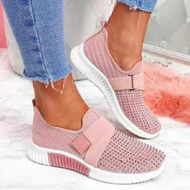 Fashion Women's Casual Shoes Breathable Slip-on Outdoor Leisure casual Breathable single shoes solid color sports shoes Sneakers