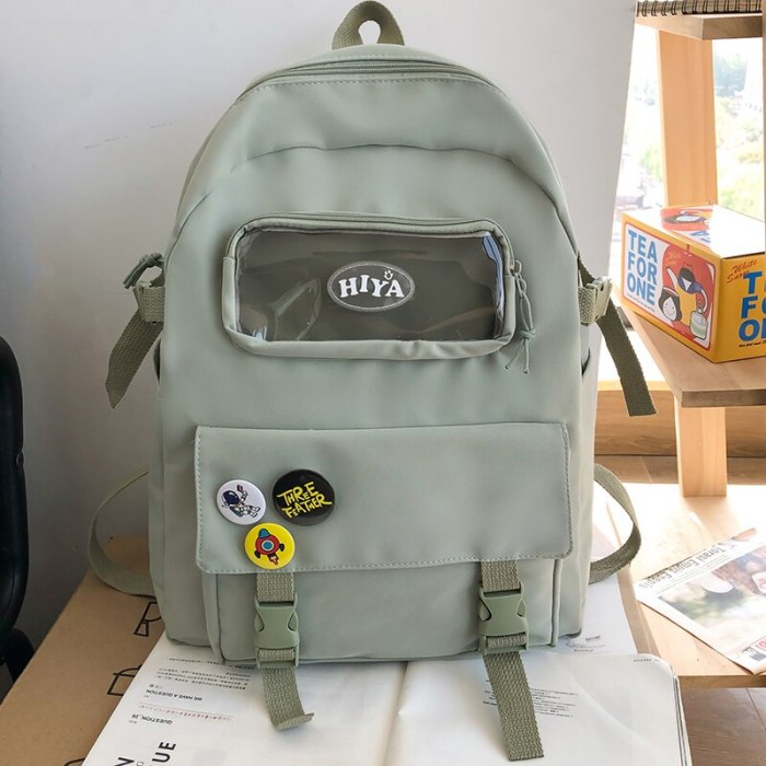 Children Transparent Backpack Women Kawaii Waterproof School Bags for Teenagers Female Japanese Lightweight Travel Backpacks New