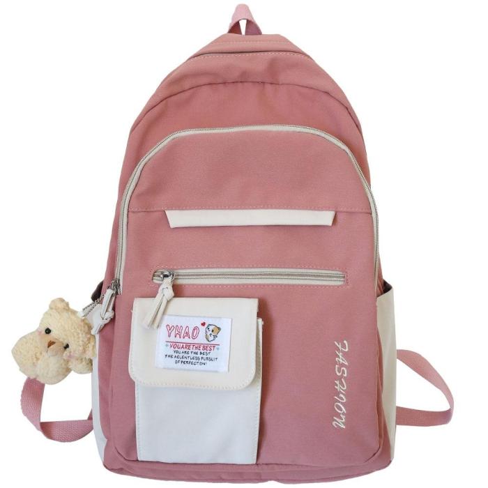 Cute Ladies Harajuku Backpack Female Kawaii Book Fashion Bag New Girl Waterproof Nylon Backpack Student Women School Bags Laptop