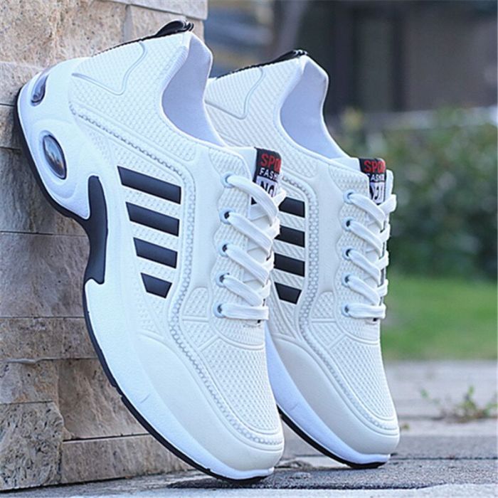 2021 new fashion men's shoes men's air cushion sneakers low-top lace-up warm leather casual shoes lace-up running shoes