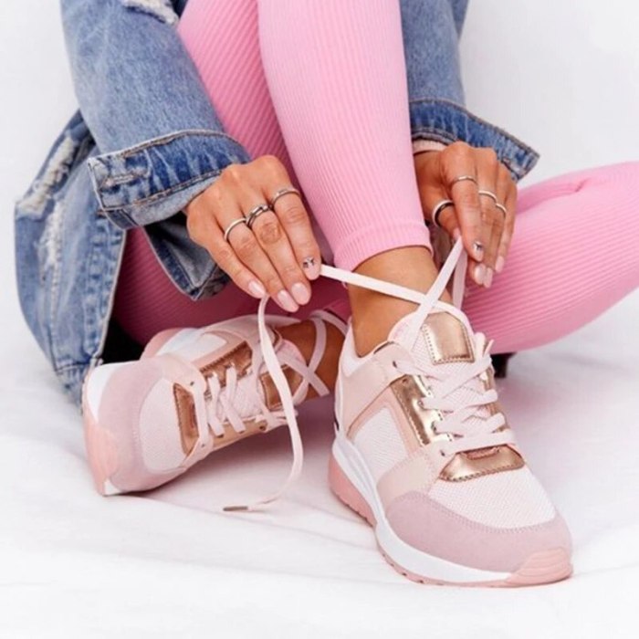 2021 Women's Wedges Sneakers Vulcanize Shoes Sequins Shake Shoes Fashion Girls Sport Shoes Woman Sneakers Shoes Woman Footwear