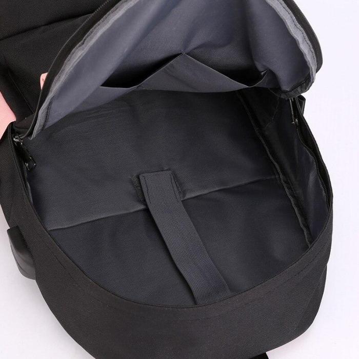 Black idol B T S Backpack Canvas Usb School Bags for Girls Teenagers Backpack Women Cute Korea Harajuku High College Schoolbag