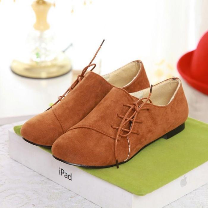 Lovely Side Lace Up Single Boots Shoes