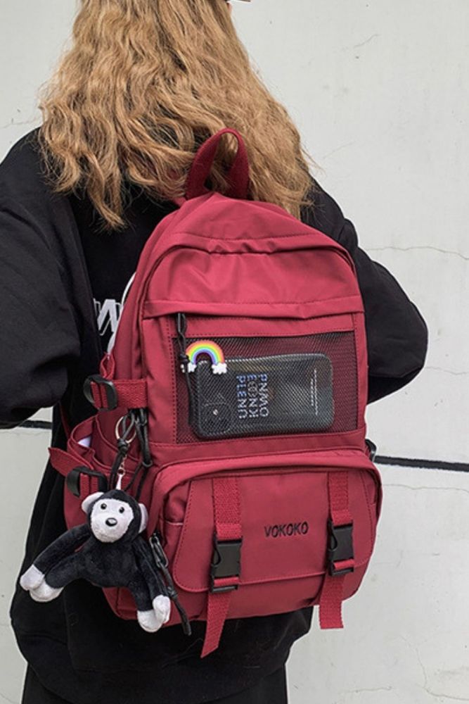 Fashion Waterproof Nylon Women Backpack For Girls Travel High Capacity Student BookBag Men Black Laptop Bag