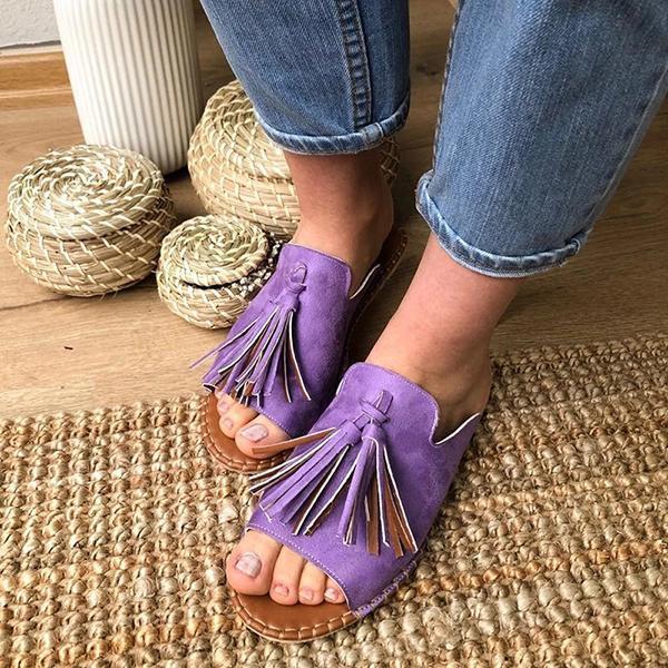 Summer Open Toe Slip-On Women Slippers