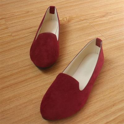 Plus Size Women Candy Color Loafers Flats Sweet Casual Shoes