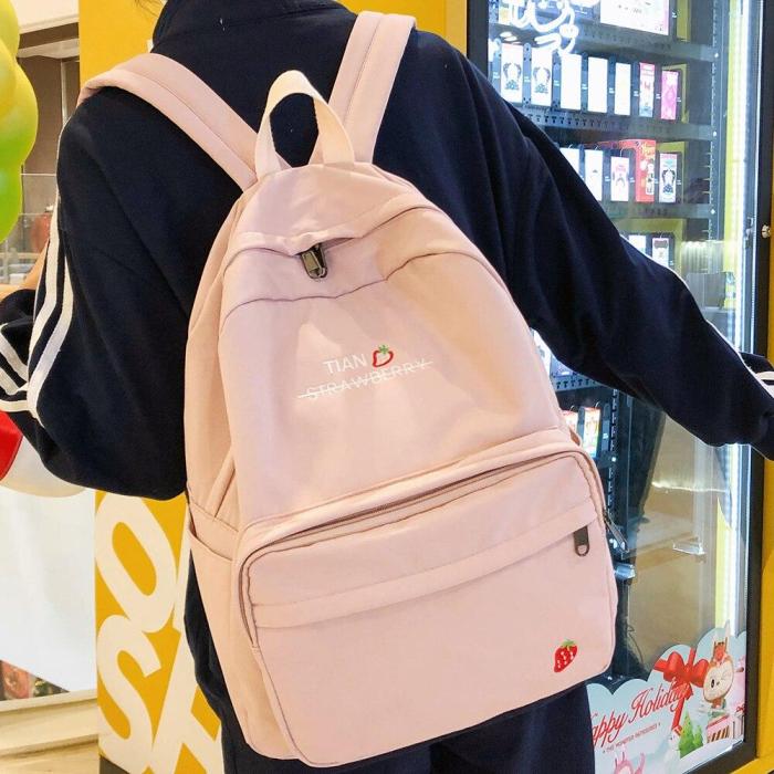 Women Harajuku Backpack Cute Female Fashion Waterproof School Bag Girl Book Nylon Backpacks Kawaii Student Ladies Bag Luxury New