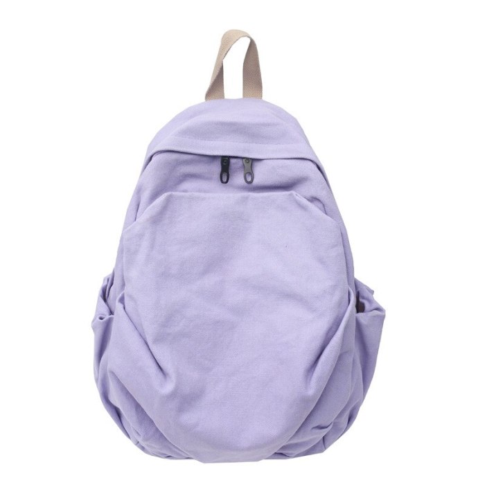 New Canvas Backpack Solid Color Casual Women's Backpack High Quality Travel Female Backpack Schoolbags For Teenager Girls