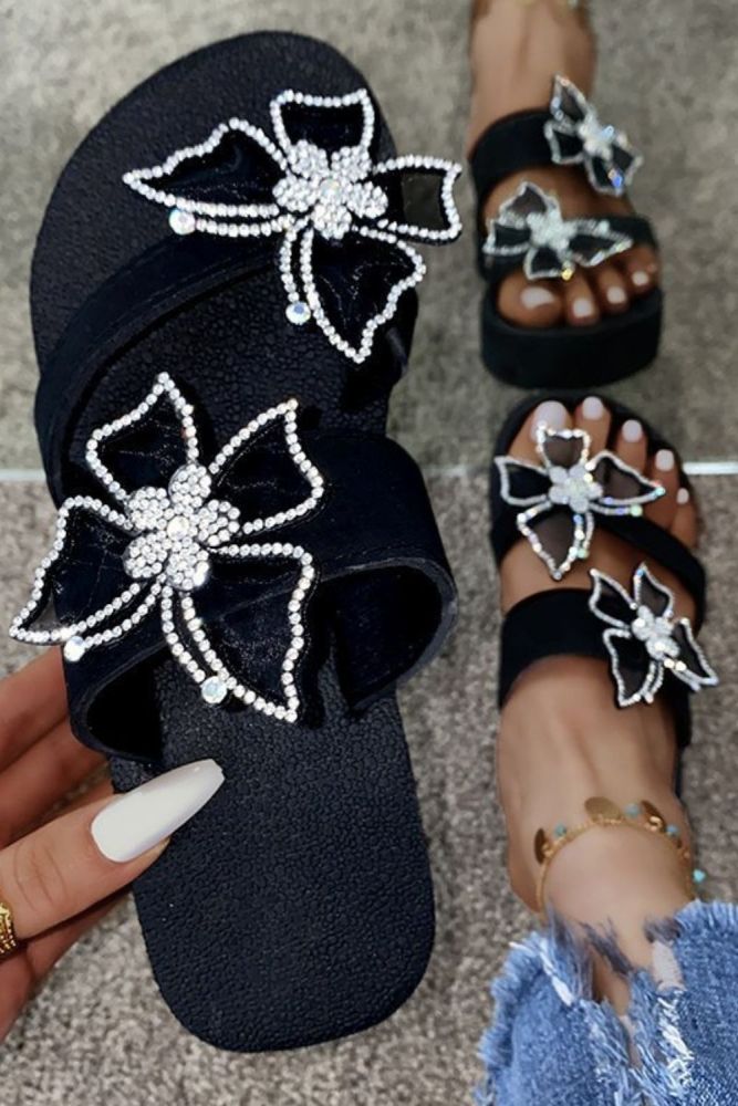 Summer Women Slippers Summer Fashion Ladies Butterfly Bohemian Style Casual Sandals Beach Shoes Wedges Slippers Female Shoes