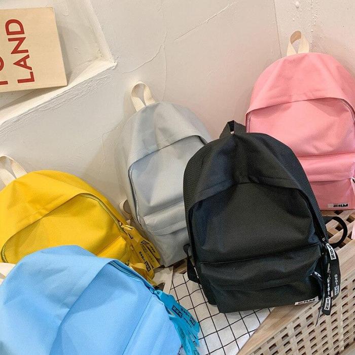 2020 Fashion College Style Einfache Mädchen Rucksack Multifunktionale Outdoor Rucksack Weibliche Nylon Student Schule Tasche