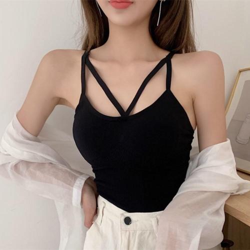 Sexy Halter Tank Crop Top Women Camis Backless Camisole