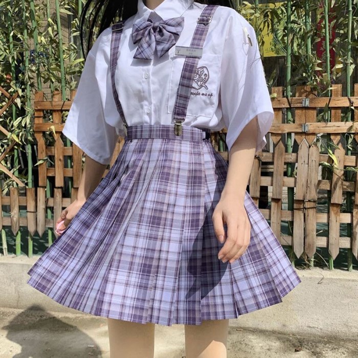 JK Uniform Y2K High Waist Pleated Skirts Mini Plaid Skirt