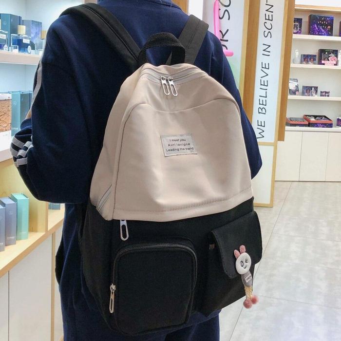 Female Nylon Cute Backpack Fashion Women Waterproof Bag School Student Girl Kawaii Backpacks Ladies Book Harajuku Bag Luxury New