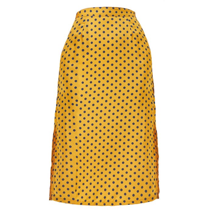 2021 Sexy Autumn Women Grosgrain Skirts Womens Harajuku Wrap Skirt Slim-fit Slit Satin Skirt High-waist Zipper Dot Skirt