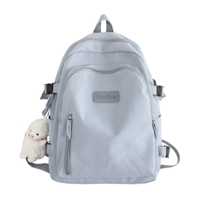 Large-capacity school bag female Korean version of simple shoulder bag tide brand fashion high school student backpack