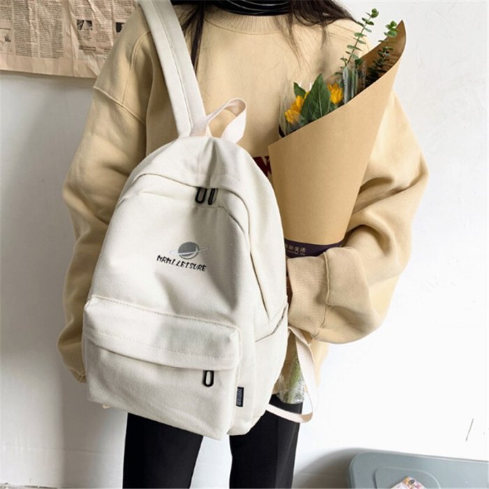 2021 Solid Planet backpack Canvas girl school bags for teenage College Women SchoolBag High student bag black Saturn printing