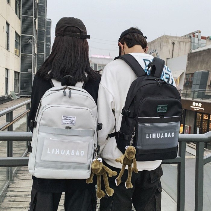 New Hot Selling Large Capacity Oxford Cloth Double Back Men and Women Junior High School Students Makeup Missed Lessons Bag
