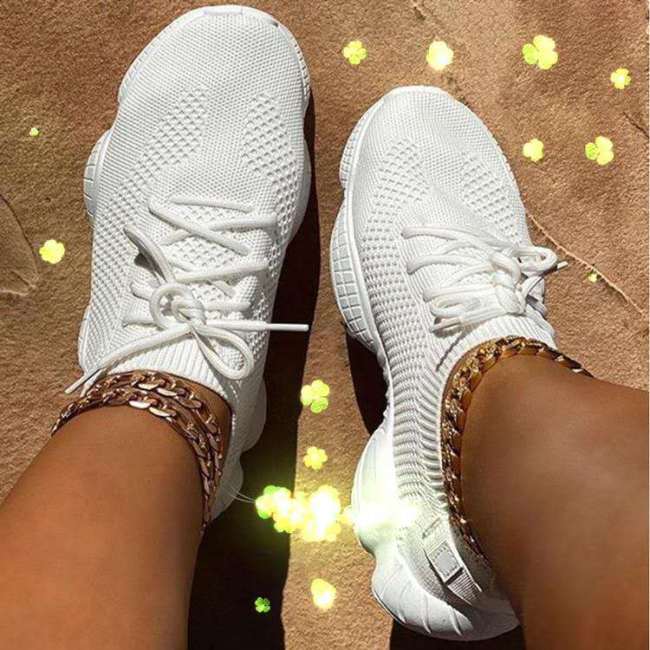 2021 new European and American women's flat casual shoes large size flying woven net shoes single shoes women