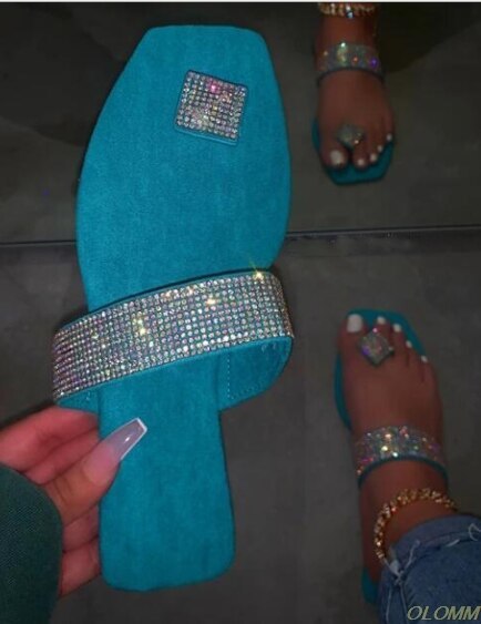 Summer Woman Flat Slippers Candy Color Jelly Shoe Woman Transparent Slides Female Open Toe Flip Flops Women's Beach Shoes
