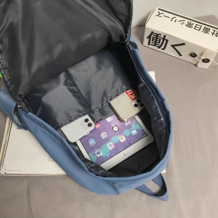 Fashion 2021 Boy Buckle Laptop School Bag Backpacks For Teenage Girls Female Unisex Nylon Women Waterproof Book Bags Student Men