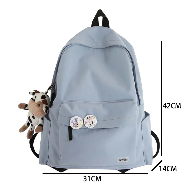 Simple Nylon Women Rucksack Female Travel Double Shoulder Backpack School Bag for Teenager Girls Boys College Mochila New 2021