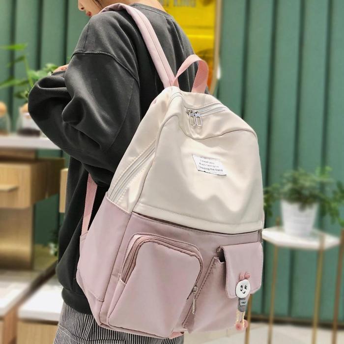 Female Nylon Cute Backpack Fashion Women Waterproof Bag School Student Girl Kawaii Backpacks Ladies Book Harajuku Bag Luxury New