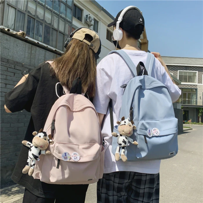 Simple Nylon Women Rucksack Female Travel Double Shoulder Backpack School Bag for Teenager Girls Boys College Mochila New 2021