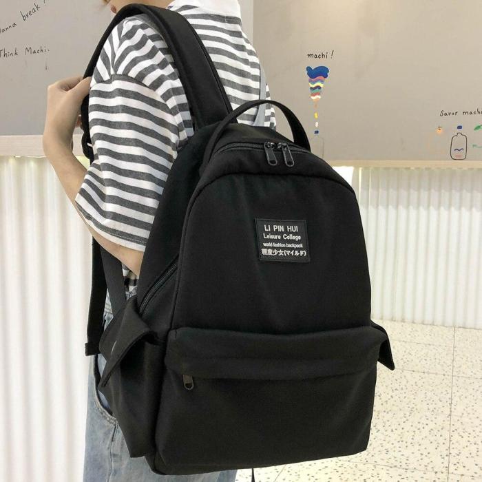 Female Waterproof Nylon Backpack Cute Women College Student School Bag Kawaii Ladies Harajuku Backpack Girl New Fashion Book Bag