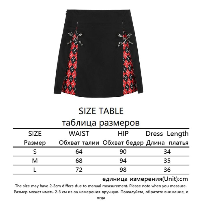 Printed Y2K Skirts High Waist Pleated Mini Skirts