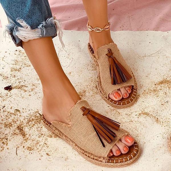 Summer Open Toe Slip-On Women Slippers