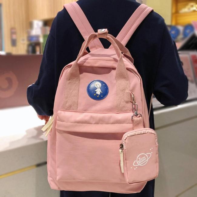 Cute Student Waterproof Backpack Female Women Vintage School Bag Girl lady Nylon Backpack Book Bags Fashion Teenage Harajuku New