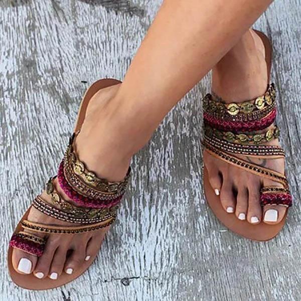 Women Shoes Comfortable Rome Beach Flat Sandals