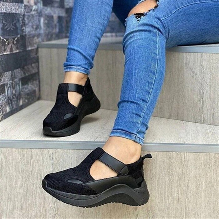 2021 Women Flats Platform Shoes Women Genuine PU Shoes Woman Spring Casual Zipper Flat Shoes Women Non Slip Shoes