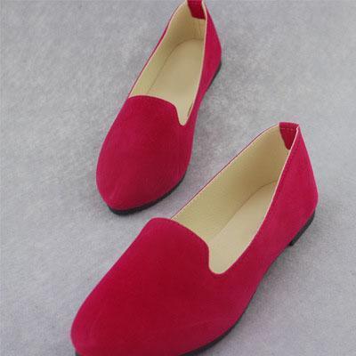 Plus Size Women Candy Color Loafers Flats Sweet Casual Shoes