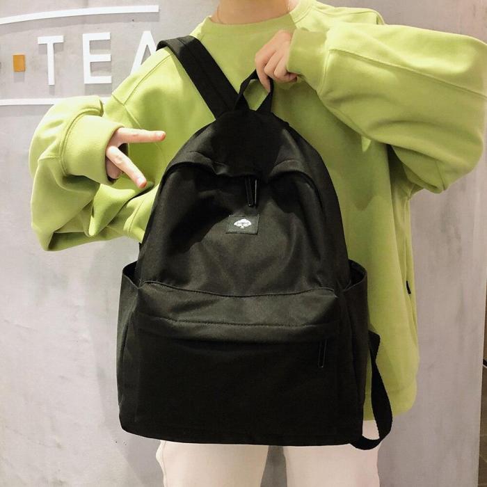 Fashion Cotton Fabric Backpack Cute Women Kawaii School Bags Student Girl Backpack Laptop Harajuku Female Luxury Bag Book Ladies