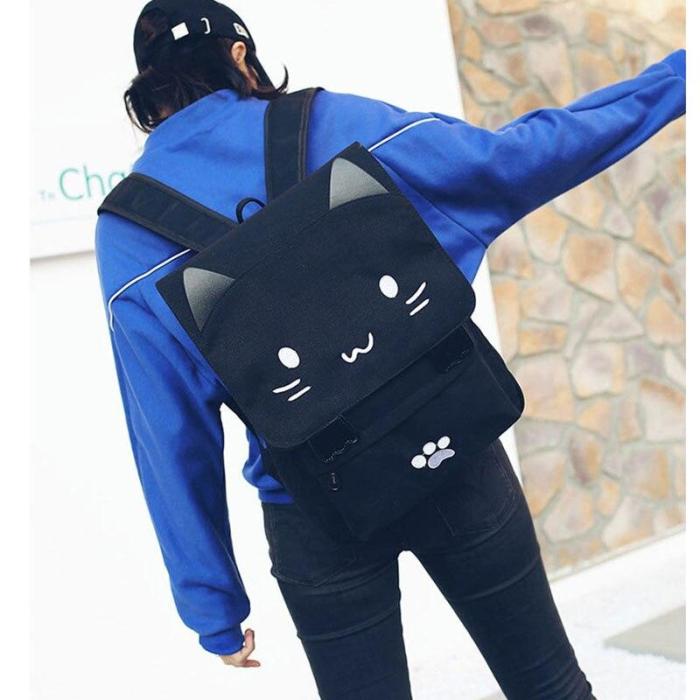 Fashion Women Backpack College School Bagpack Japan Harajuku Cat Cute Bag Large capacity Travel Shoulder Bags For Teenage Girls