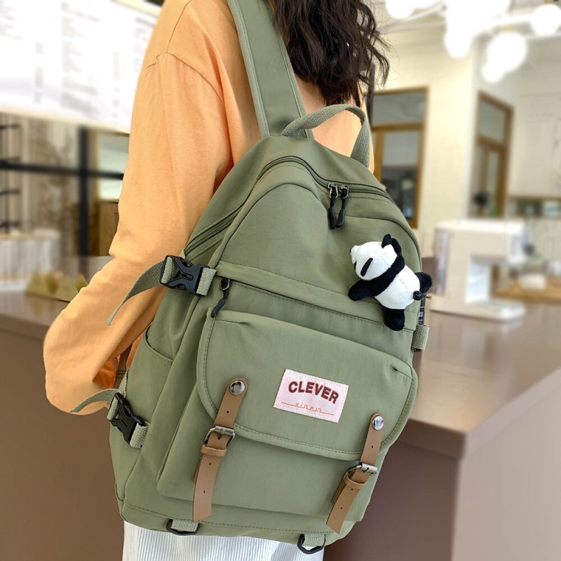 College Student Female Backpack Travel Fashion Women School Bag Book Ladies New Backpack Girl Laptop Waterproof Nylon Bag Kawaii