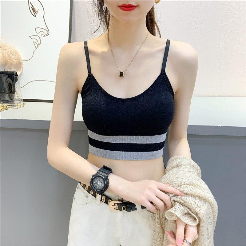 Women Striped Camisole Casual Tank Tops