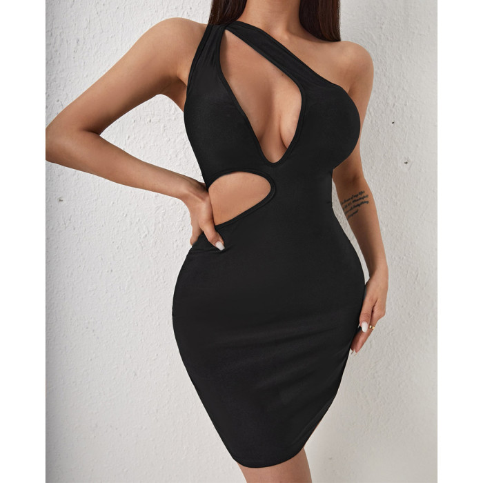 Women's Black Sexy Short Bodycon Dresses
