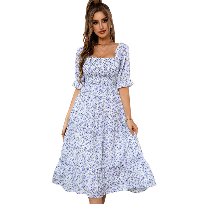 Summer Casual Holiday Floral Vacation Dress