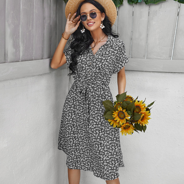 Self-designed Casual Vacation Dress