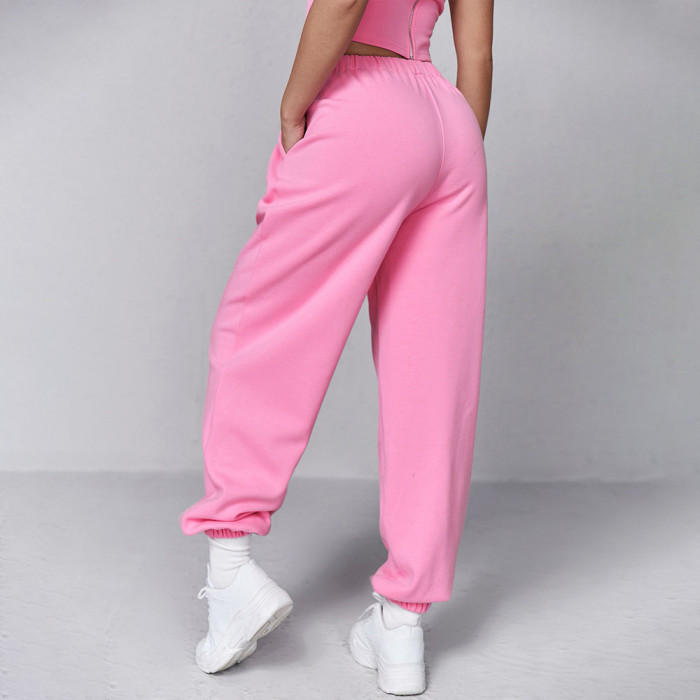 Women's Spring And Summer High Waist Wide Leg Pants Women Loose Casual Trousers