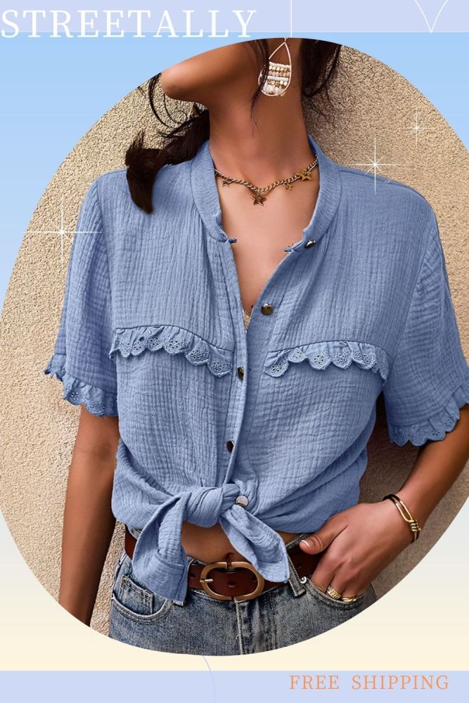 Summer Sexy Fashion Women's Casual Vacation Blouse