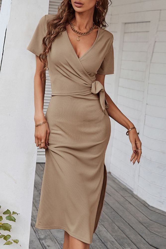 Hot Selling Fashion Solid Sexy Women's Bodycon Dress